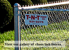 Link to access residential chain link gallery of pictures